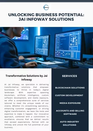 Empowering Businesses Jai Infoway Solutions