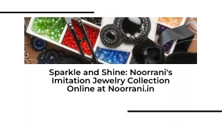 Affordable Luxury: Shop Noorrani's Imitation Jewelry Online
