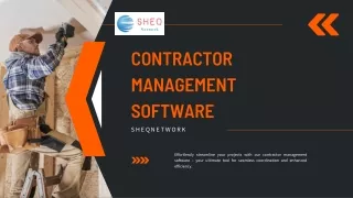 Streamline Operations with the Best Contractor Management System Software