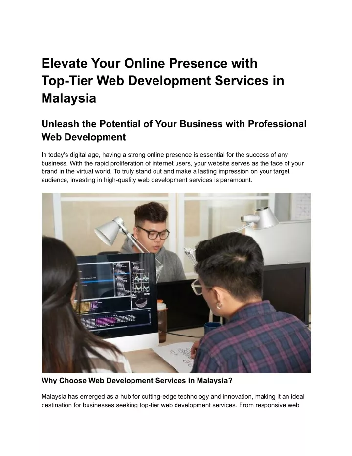 elevate your online presence with top tier