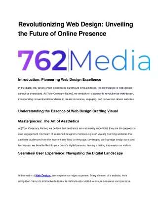 revolutionizing web design unveiling the future