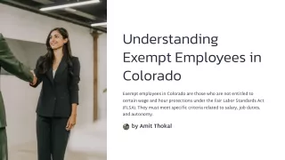 Understanding Exempt Employees in Colorado
