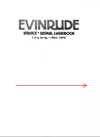 1976 JOHNSON EVINRUDE OUTBOARD 5.5 Hp Service Repair Manual