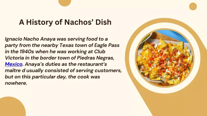 a history of nachos dish