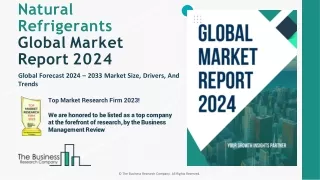 Natural Refrigerants Market Share, Top Major Players, Opportunities 2024-2033