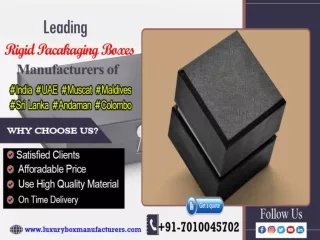 Rigid Packaging Boxes Manufacturers , Andaman , Maldives , Nepal , Vietnam ,  Indonesia , Kuwait , Iran , Tanzania