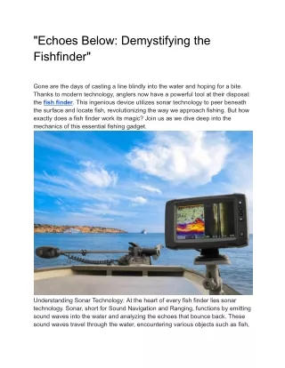 _Echoes Below_ Demystifying the Fishfinder_