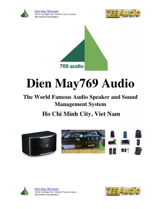 The Best Audio Sound Management Equipment in Vietnam 769 Audio