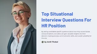 Top Situational Interview Questions For HR Position