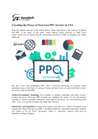 Unveiling the Power of Next-Gen PPC Services in USA