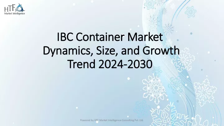 ibc container market dynamics size and growth trend 2024 2030