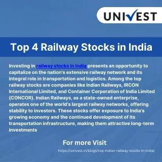 Top Railway Stocks in India