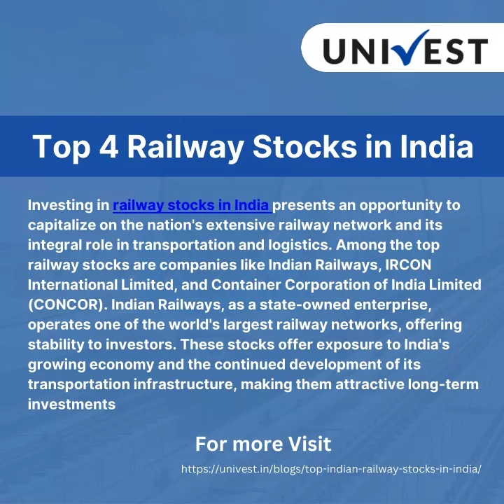 top 4 railway stocks in india