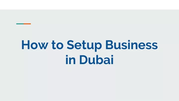 how to setup business in dubai
