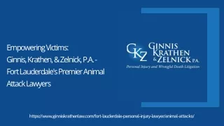 Animal Attack Lawyer Fort Lauderdale: Ginnis, Krathen & Zelnick, P.A.
