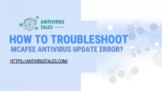 How to Troubleshoot McAfee Antivirus Update Error?