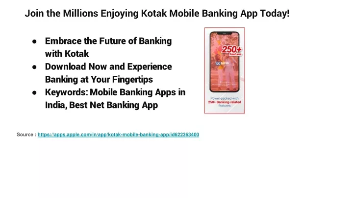 join the millions enjoying kotak mobile banking
