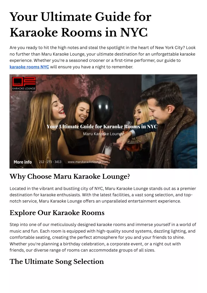 your ultimate guide for karaoke rooms in nyc