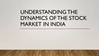 stock market india