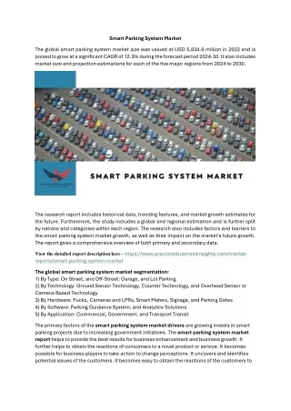 smart parking system market