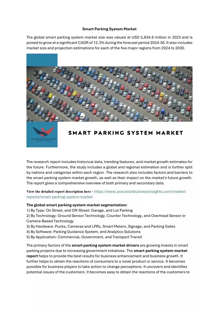 smart parking system market