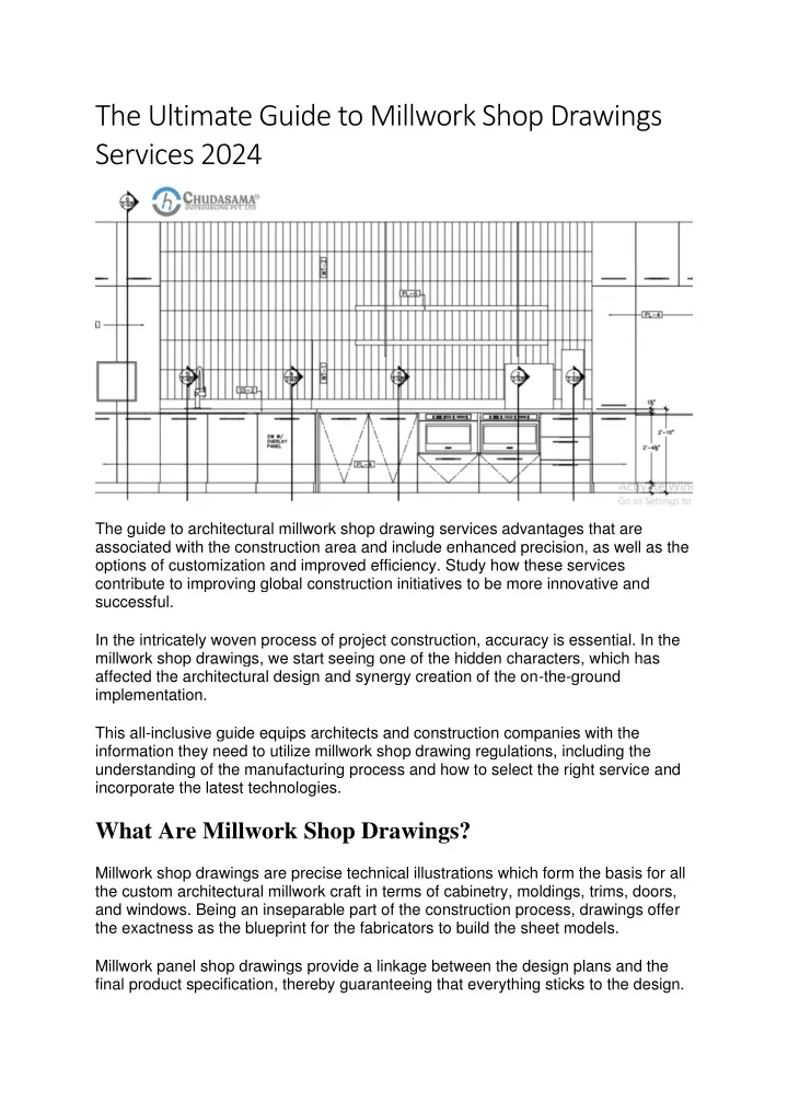 the ultimate guide to millwork shop drawings