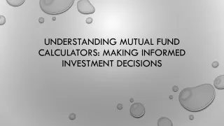 mutual fund calculator