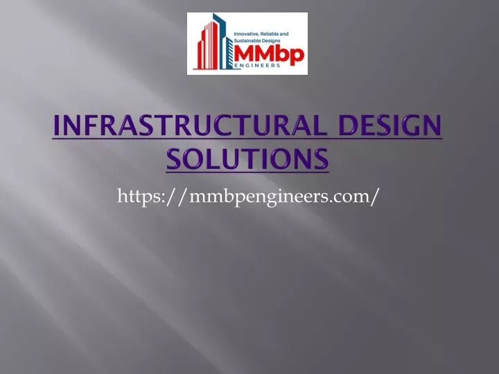 infrastructural design solutions