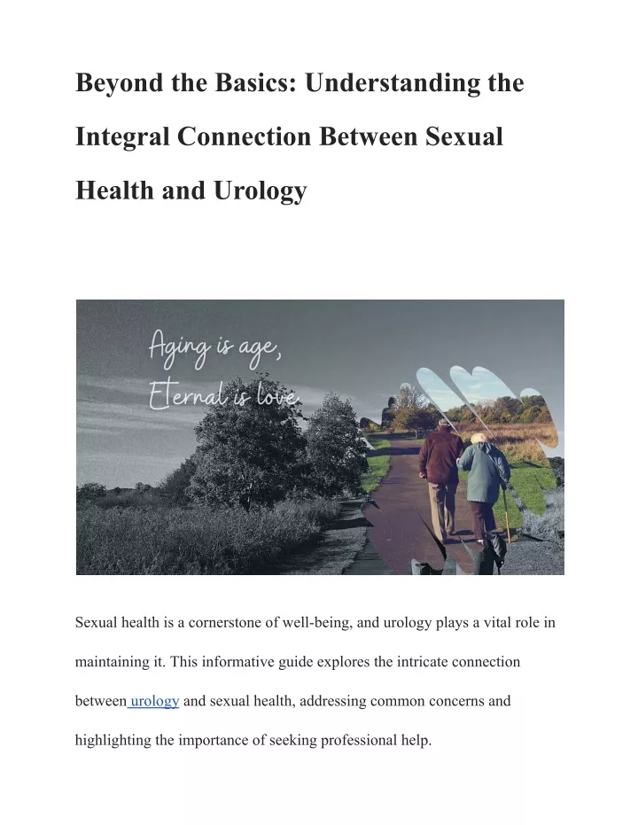 Ppt Beyond The Basics Understanding The Integral Connection Between Sexual Health A