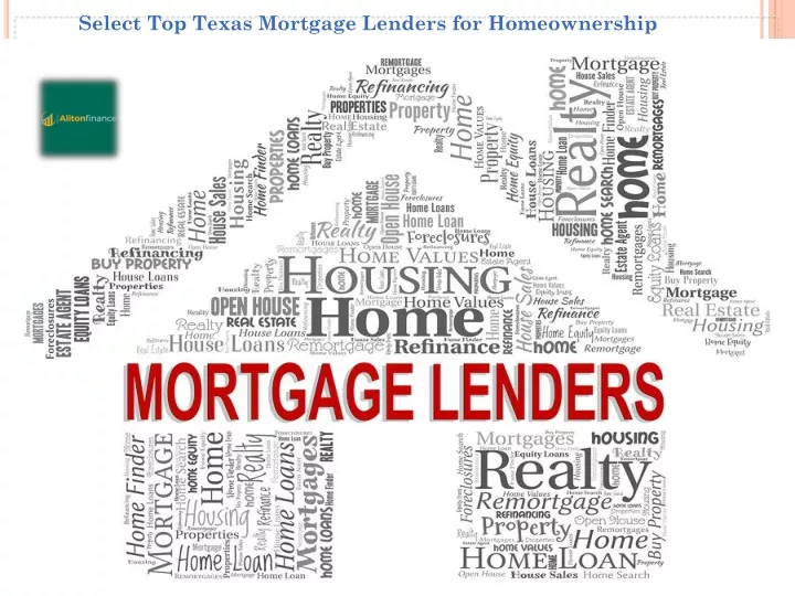 select top texas mortgage lenders