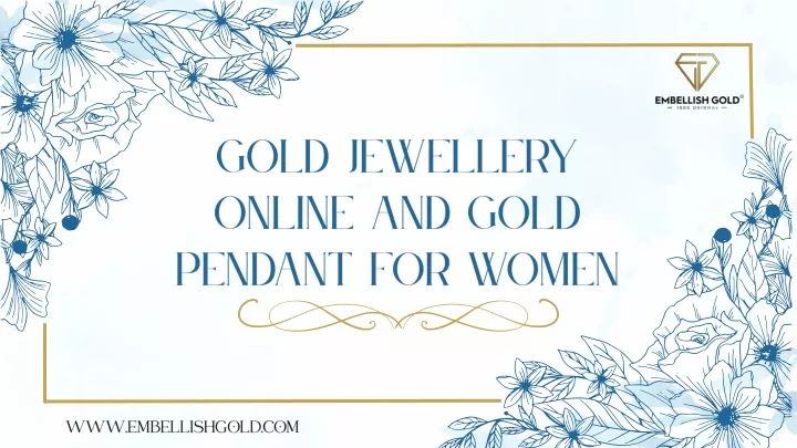 gold jewellery online and gold pendant for women