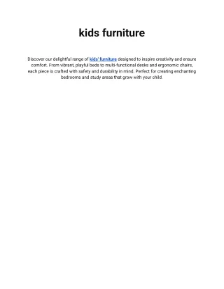 kids furniture