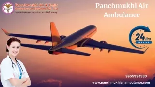 Get Critical Care Service by Panchmukhi Air Ambulance Services in Bangalore and Ranchi