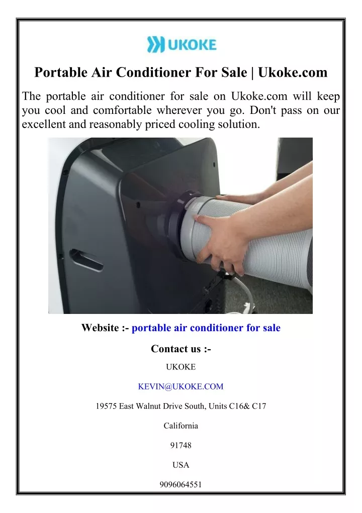 portable air conditioner for sale ukoke com