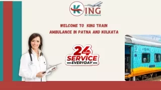 Pick King Train Ambulance in Patna and Kolkata with Quick Patient Move