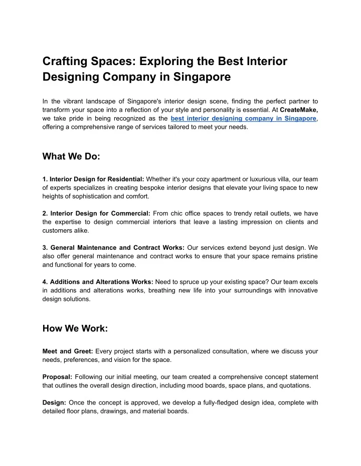 crafting spaces exploring the best interior