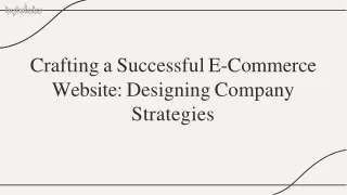 E Commerce Web Designing Company