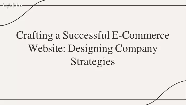 crafting a successfule commerce website