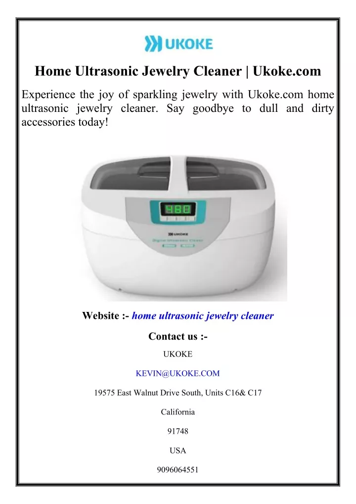 home ultrasonic jewelry cleaner ukoke com