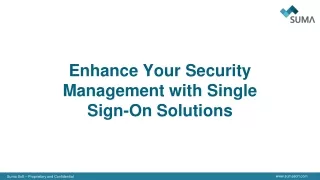 Single Sign-On Solution