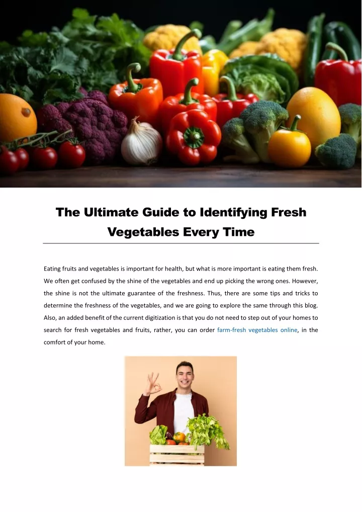 the ultimate guide to identifying fresh