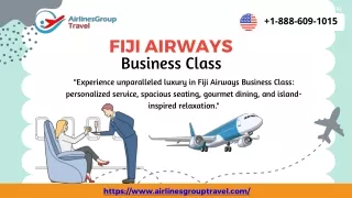 Why do I choose the Fiji Airways Business Class seat?