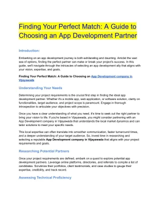 Finding Your Perfect Match_ A Guide to Choosing an App Development Partner (1)