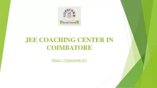 JEE coaching center in Coimbatore