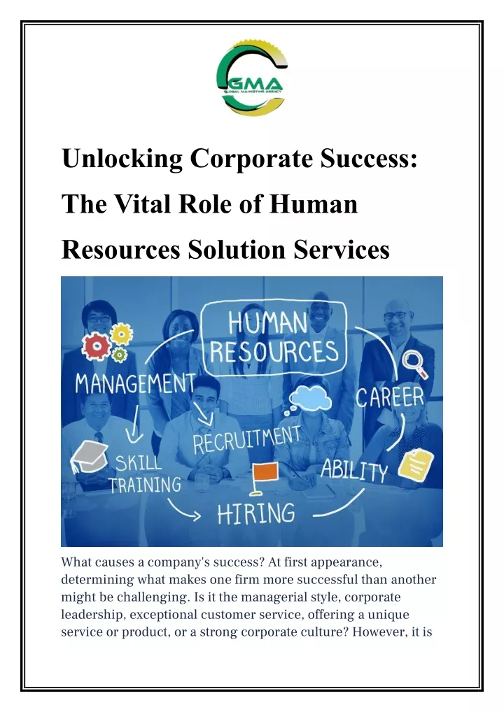 unlocking corporate success