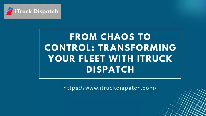 from chaos to control transforming your fleet