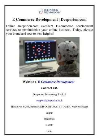 E Commerce Development  Deeporion.com