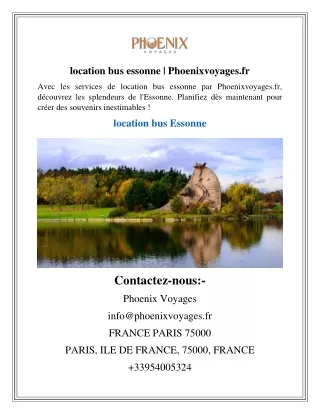 location bus essonne  Phoenixvoyages.fr