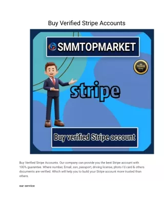 Buy Verified Stripe Accounts