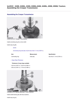 John Deere 6400L Tractors Service Repair Technical Manual (TM4523)